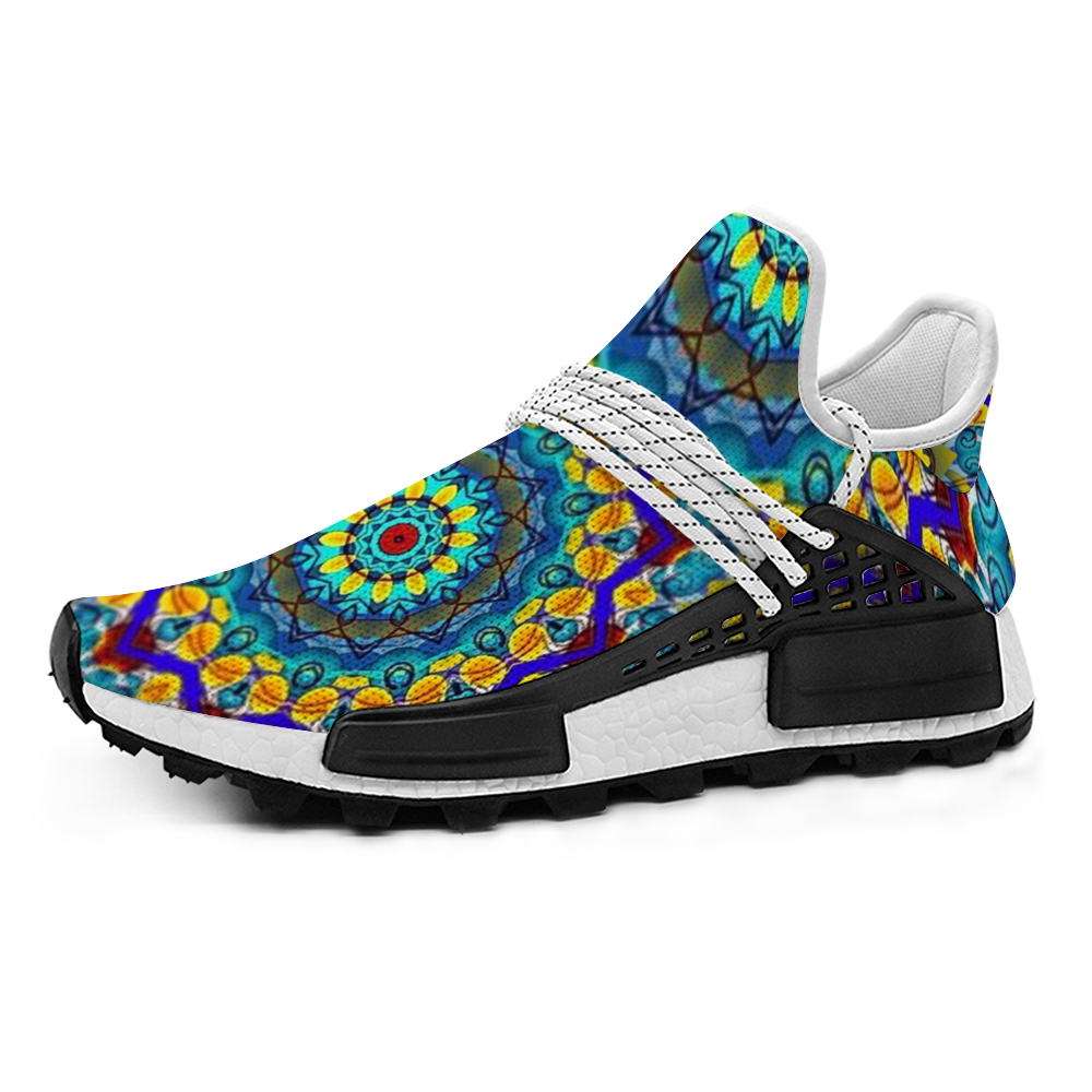 Blur Kaleidoscope Custom Unisex Mid Top Breathable Non-slip Sneakers