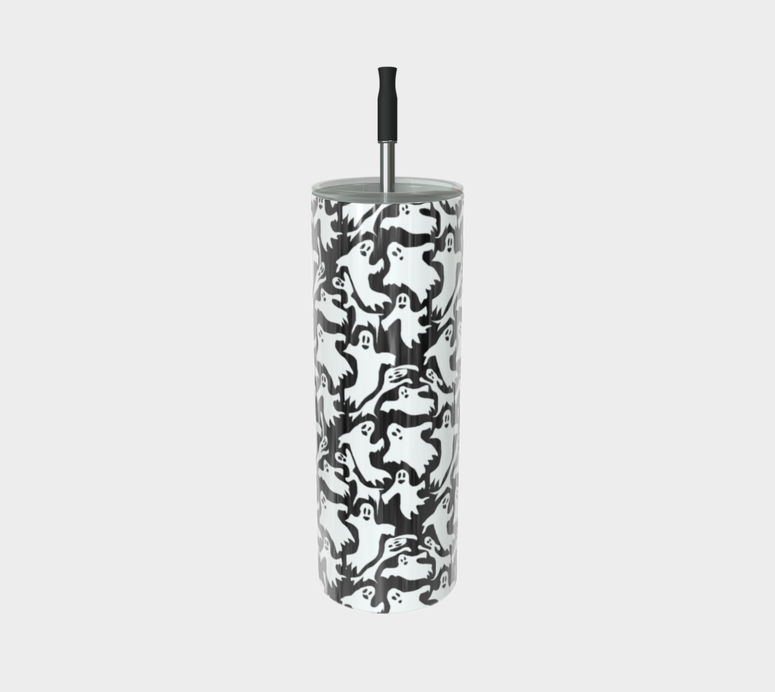 Ghosties Pattern Stainless Steel Tumbler