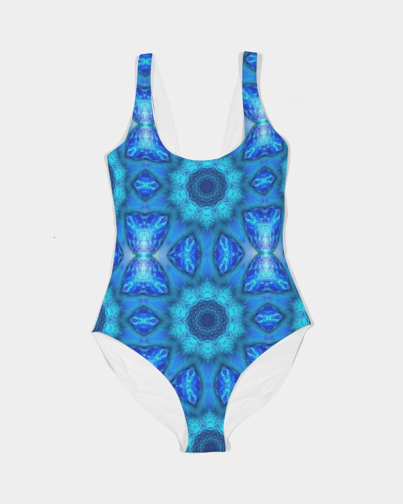 Blue Ocean Kaleidoscope Women's All-Over Print One-Piece Swimsuit