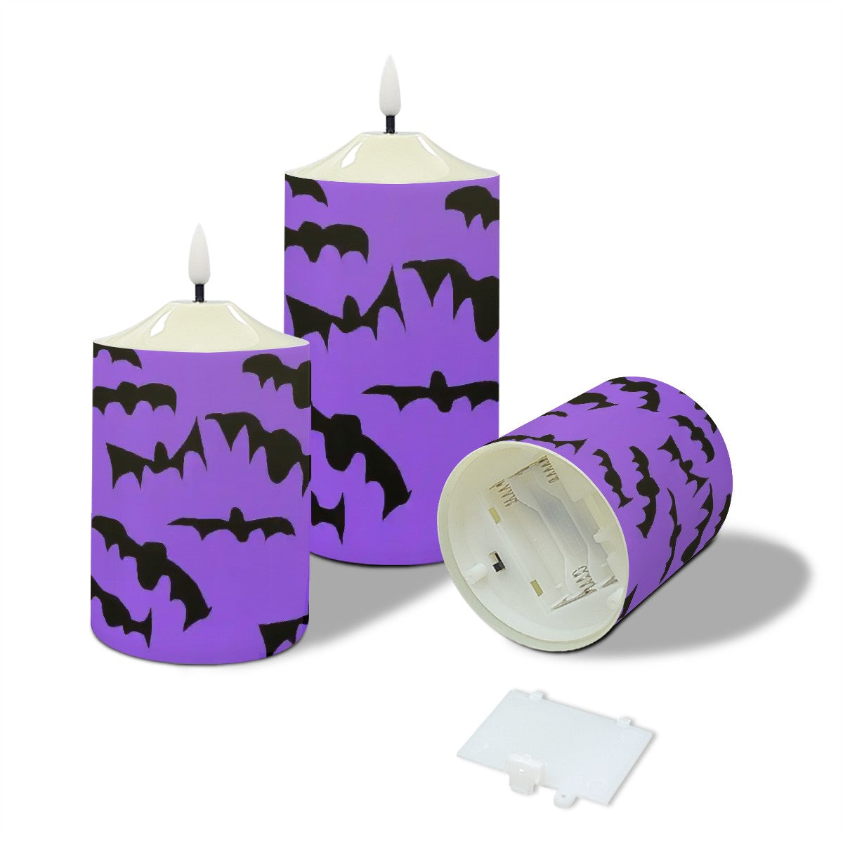 Flameless Candles Lamp Set of 3 Bats