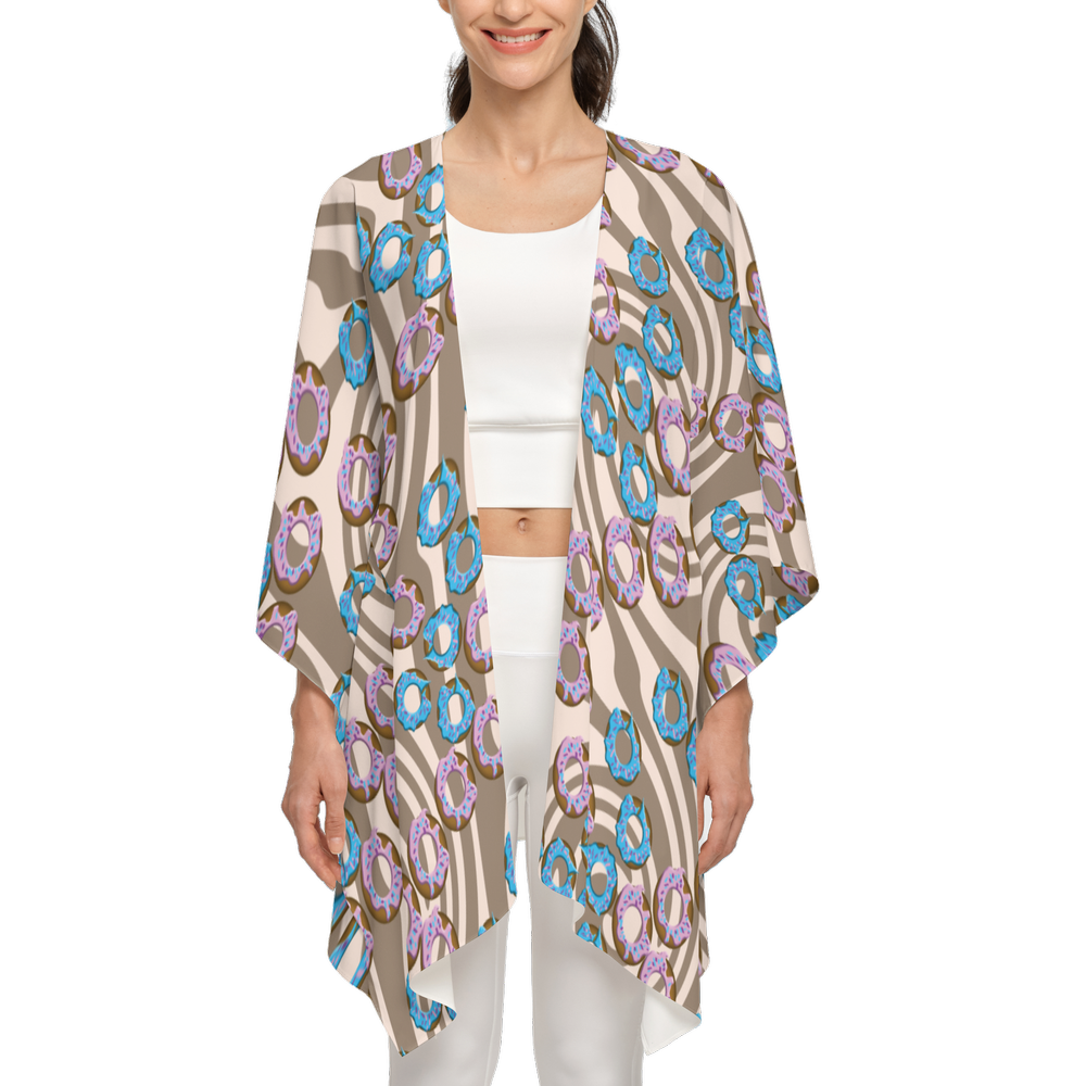 Donuts Coffee Swirl Women's Silky-like Wrap-Ultra-Soft and Smooth