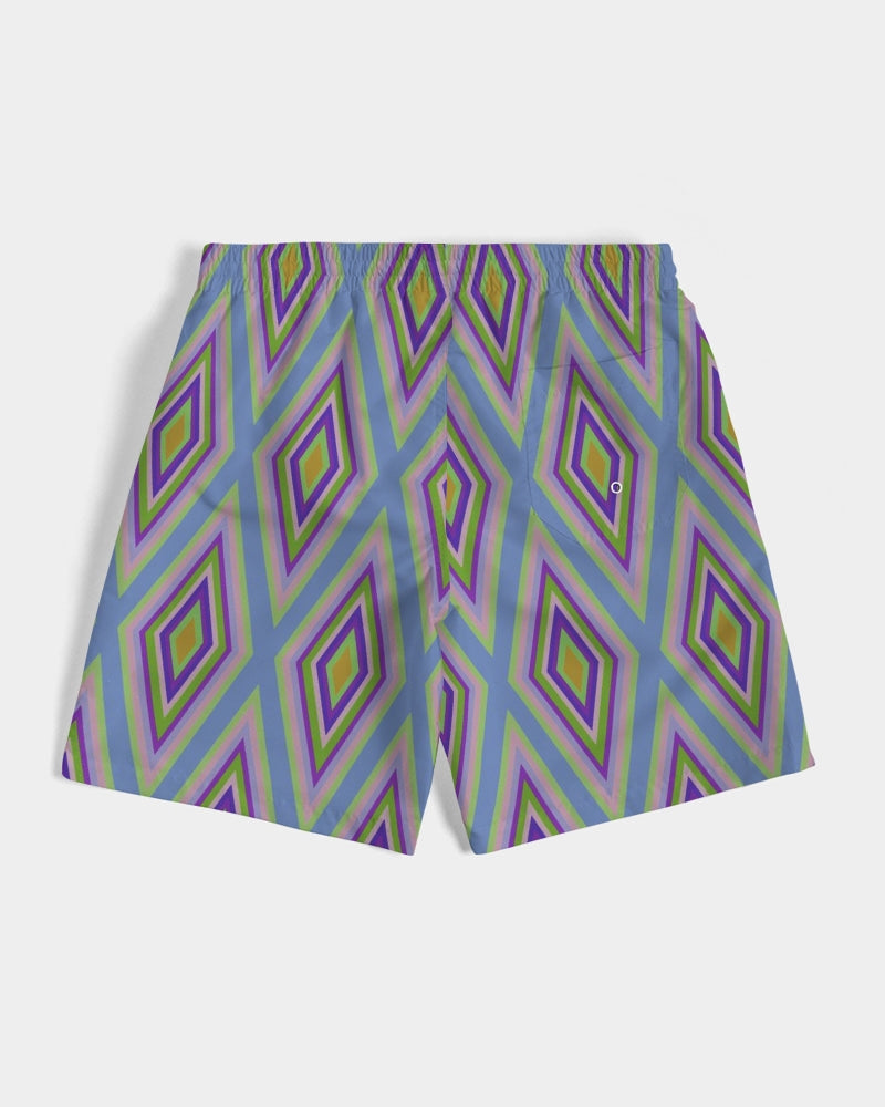 Colorful diamonds Variation 2 Men's All-Over Print Swim Trunk