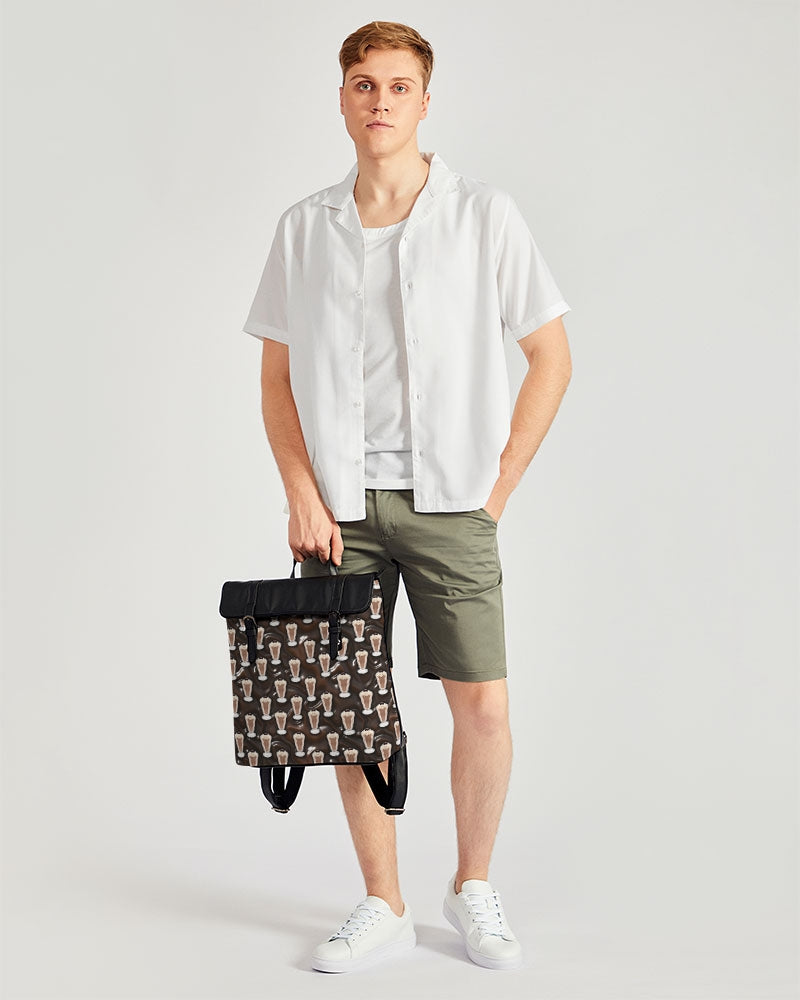 Chocolate Milkshake Casual Flap Backpack