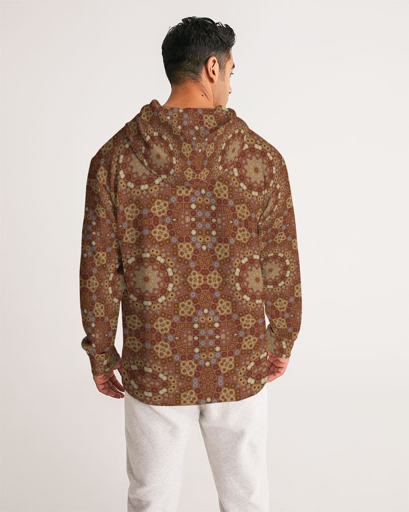 Checkered Star Geometry Men's All-Over Print Hoodie