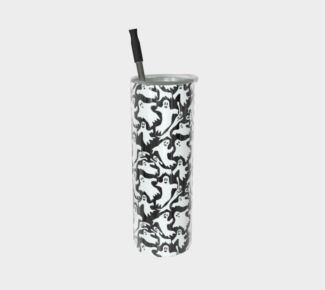 Ghosties Pattern Stainless Steel Tumbler