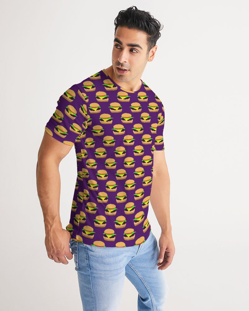 Cheeseburger Pattern Men's All-Over Print Tee