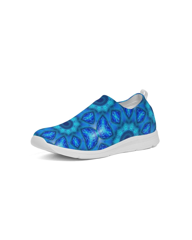 Blue Ocean Kaleidoscope Men's Slip-On Flyknit Shoe