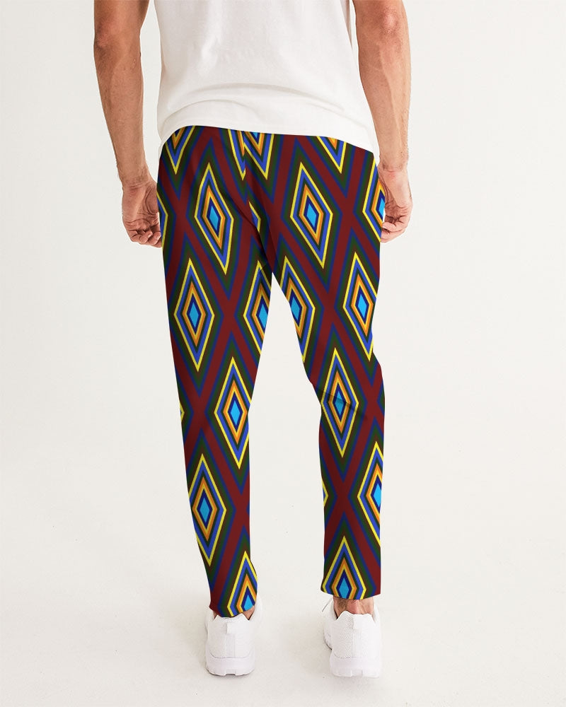 Colorful Diamonds Men's All-Over Print Joggers