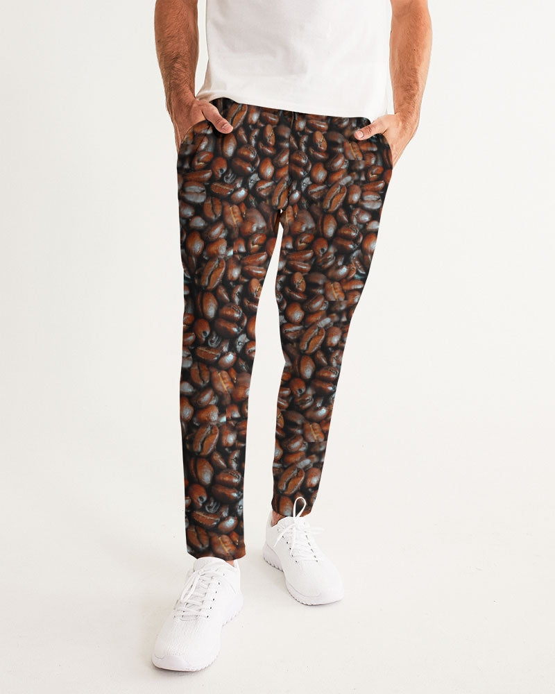 Coffee Bean Pattern Men's All-Over Print Joggers