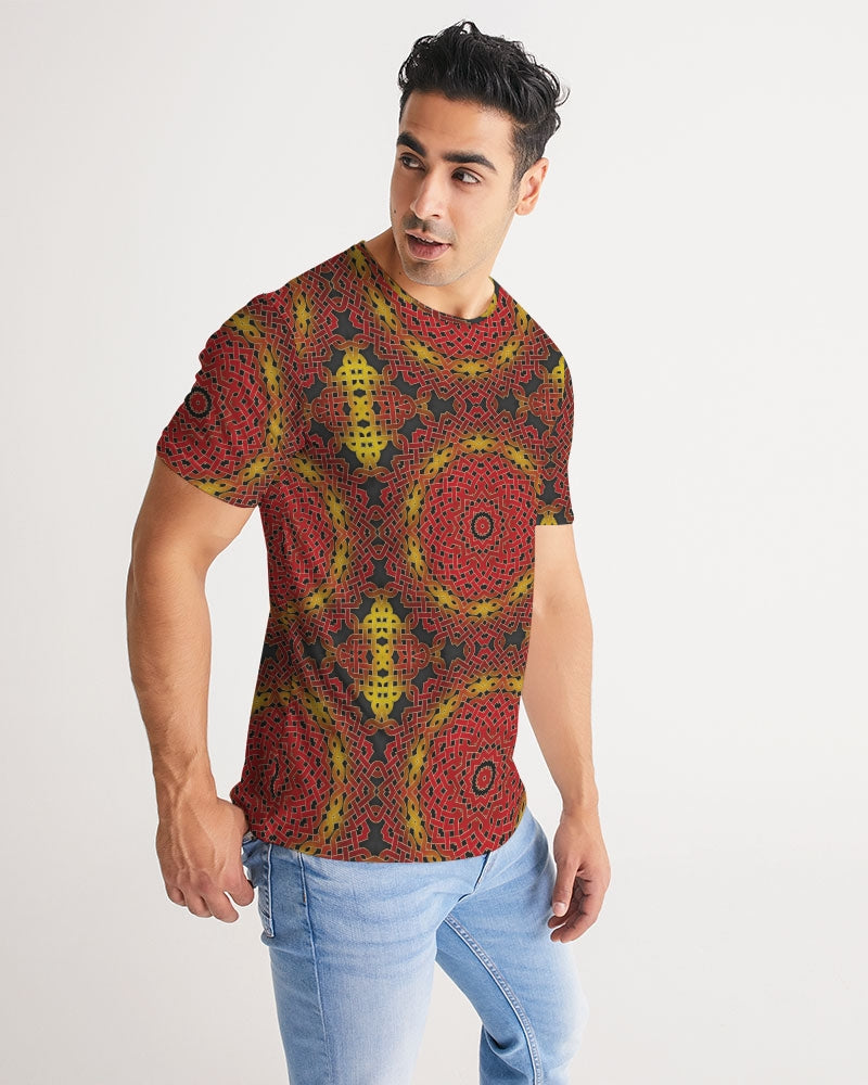 Celtic Orange Spiral Men's All-Over Print Tee