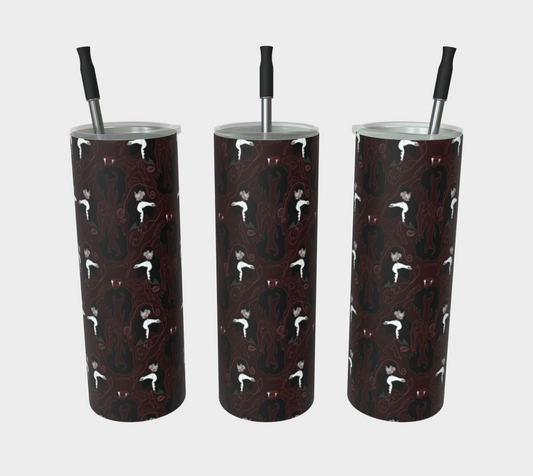 Vampire Pattern Stainless Steel Tumbler