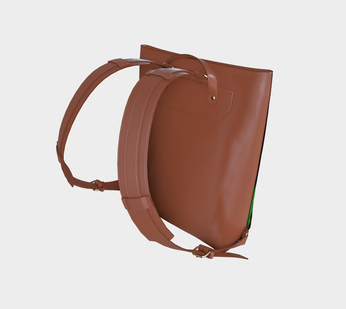 Amaryllis Portrait Vegan Leather Backpack