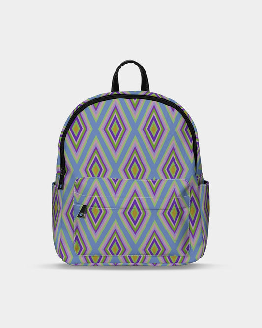 Colorful diamonds Variation 2 Mini Canvas Backpack