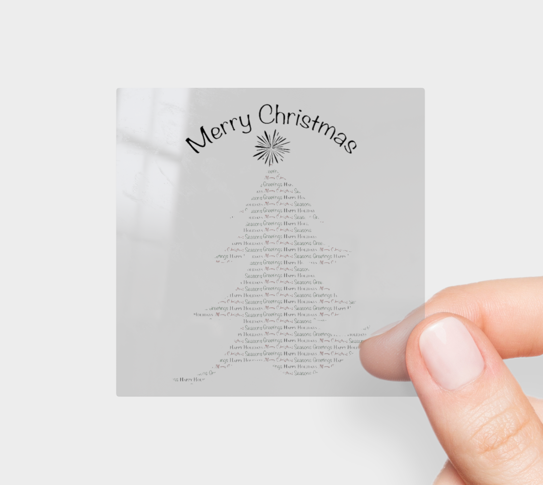 Christmas Tree Text Sticker