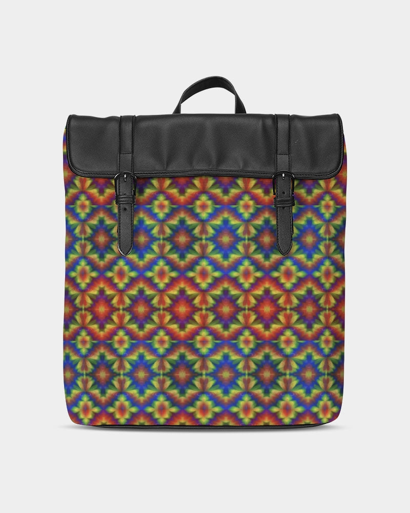 Carnival Kaleidoscope Casual Flap Backpack