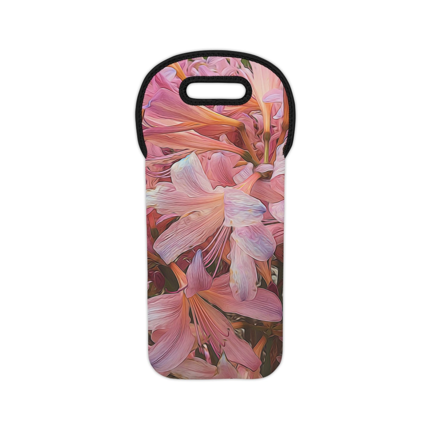 Pink Amaryllis Wine Tote Bag