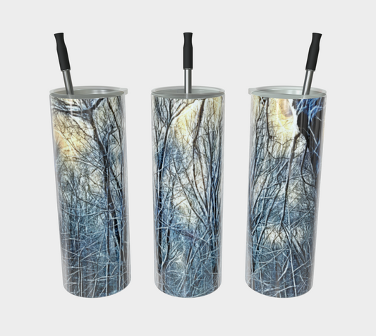 4 O clock Winter Landscape Stainless Steel Tumbler