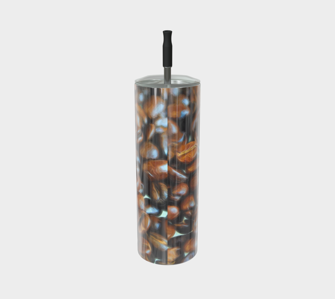 Coffee Beans Stainless Steel Tumbler