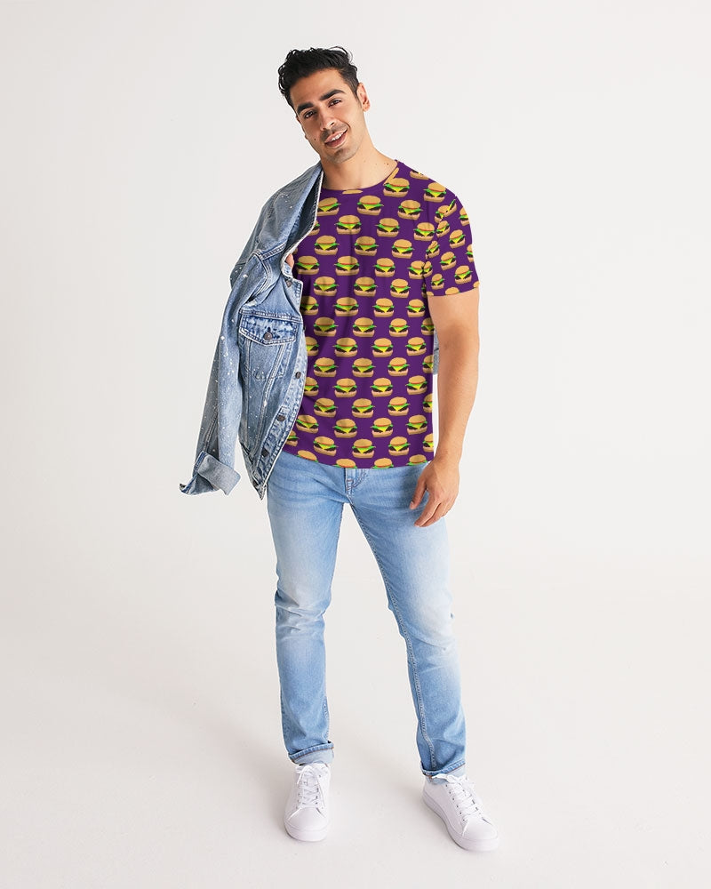 Cheeseburger Pattern Men's All-Over Print Tee