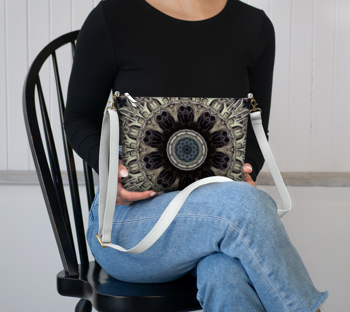 Cathedral Kaleidoscope Vegan Crossbody Purse