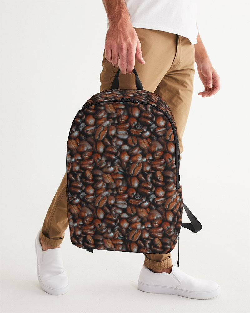 Coffee Bean Pattern Large Backpack