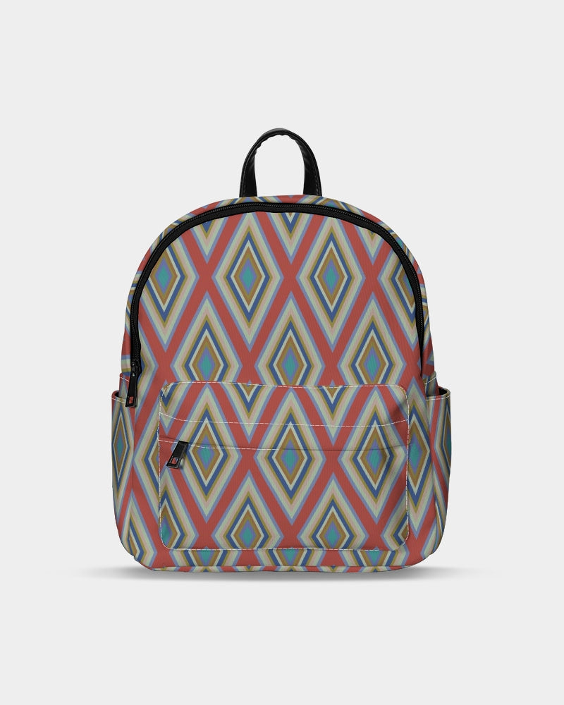 Colorful Diamonds Variation 3 Mini Canvas Backpack