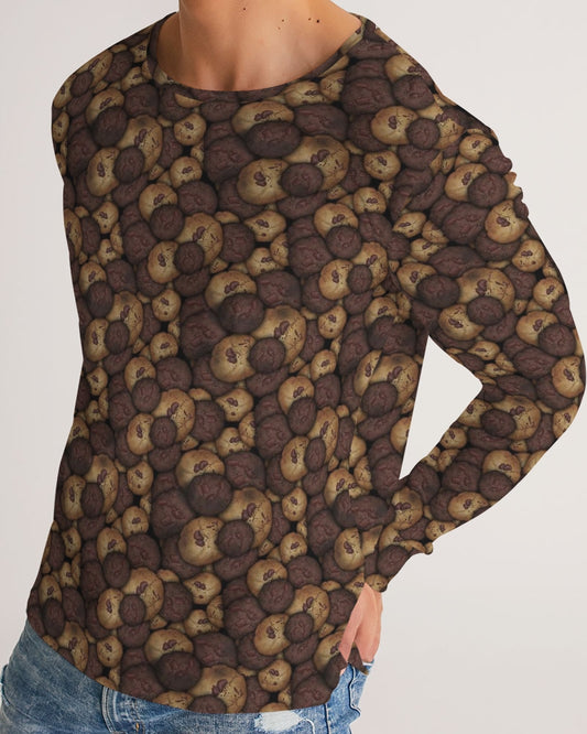 Chocolate Chip Cookies Men's All-Over Print Long Sleeve Tee