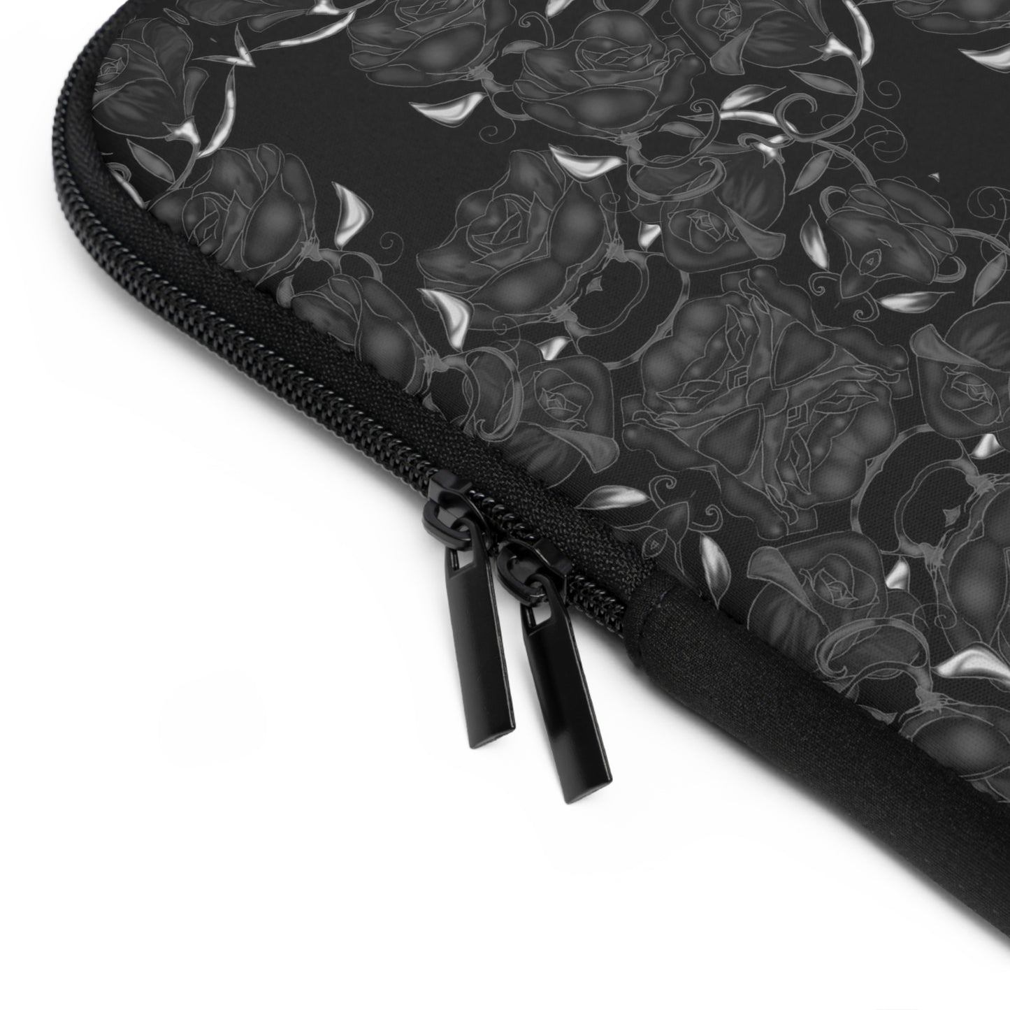 Black Roses Pattern Laptop Sleeve