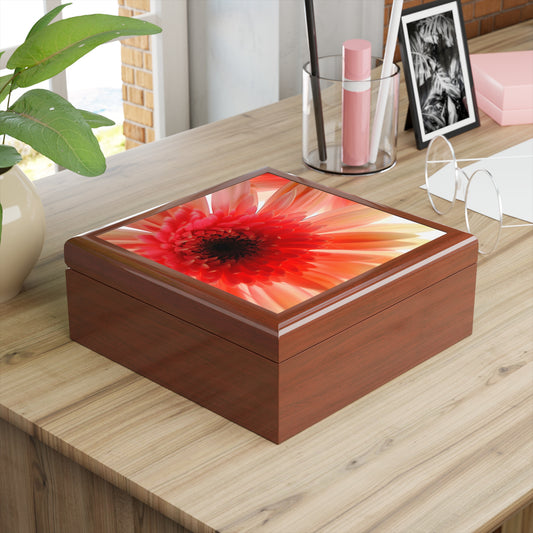 Ethereal Pink Daisy Jewelry Box