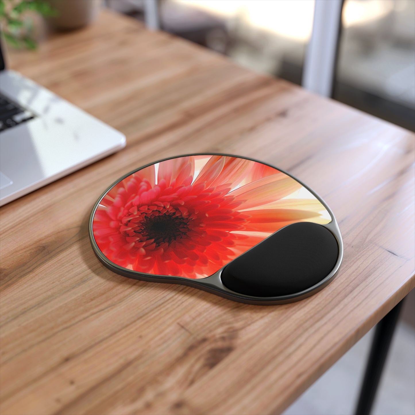 Ethereal Pink Daisy Mouse Pad With Wrist Rest