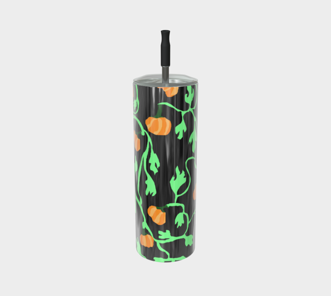 Pumpkin and Vines Stainless Steel Tumbler