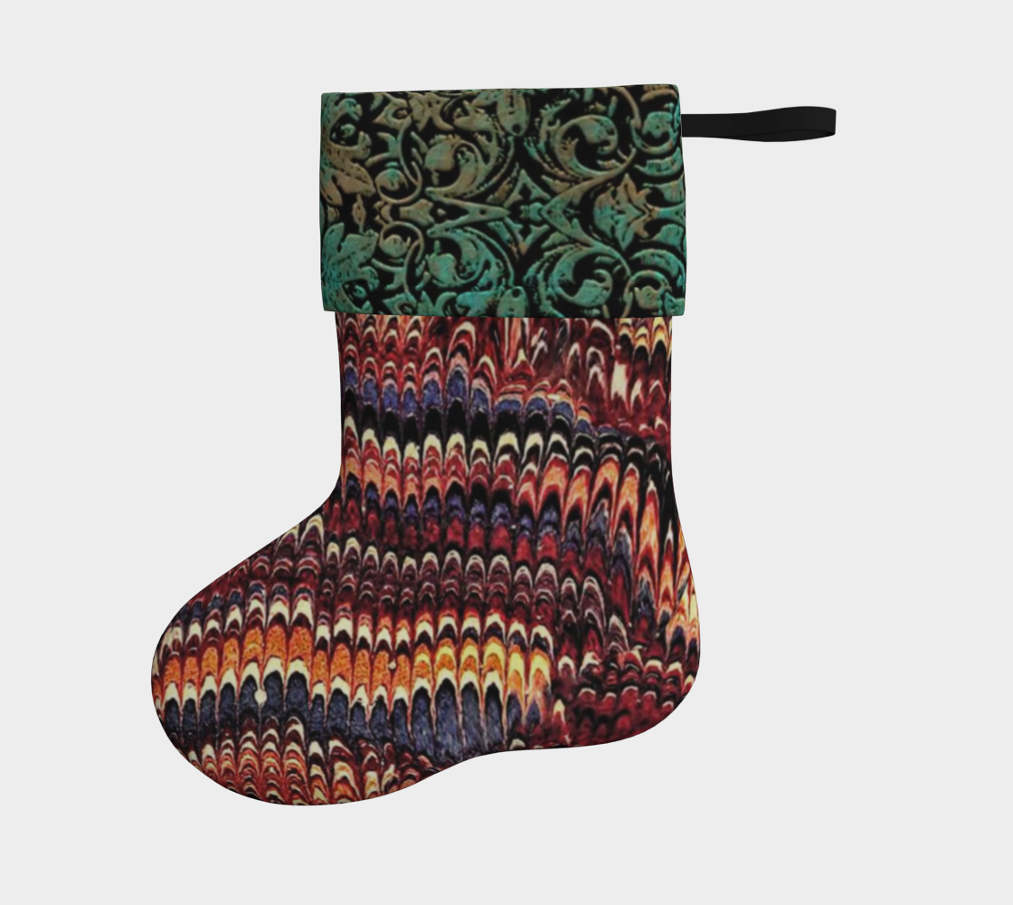 Marbled Christmas Stocking