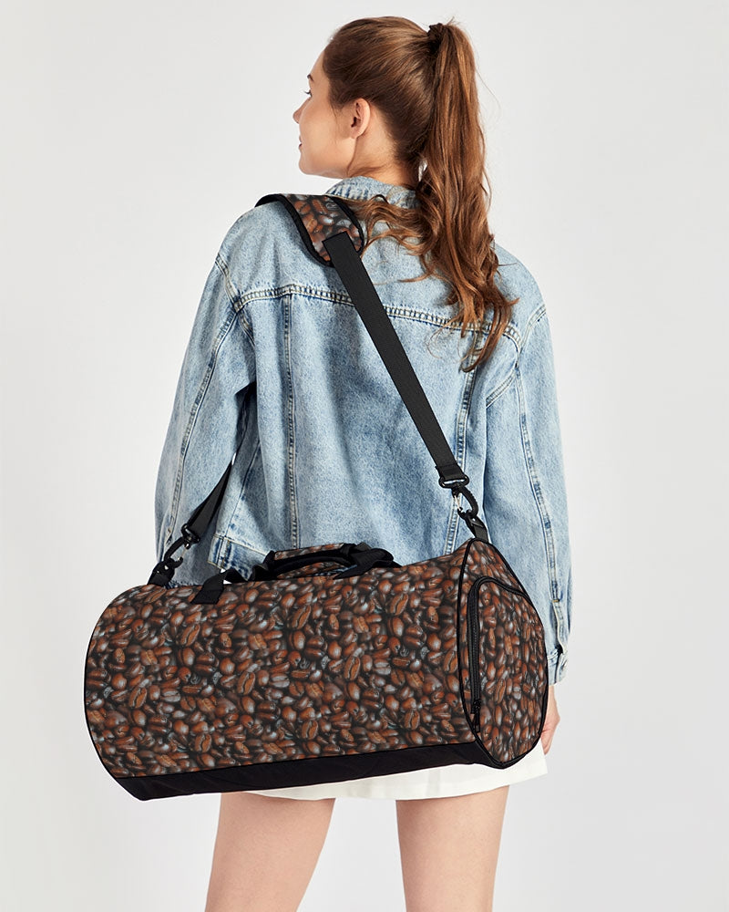 Coffee Bean Pattern Sports Duffle Bag