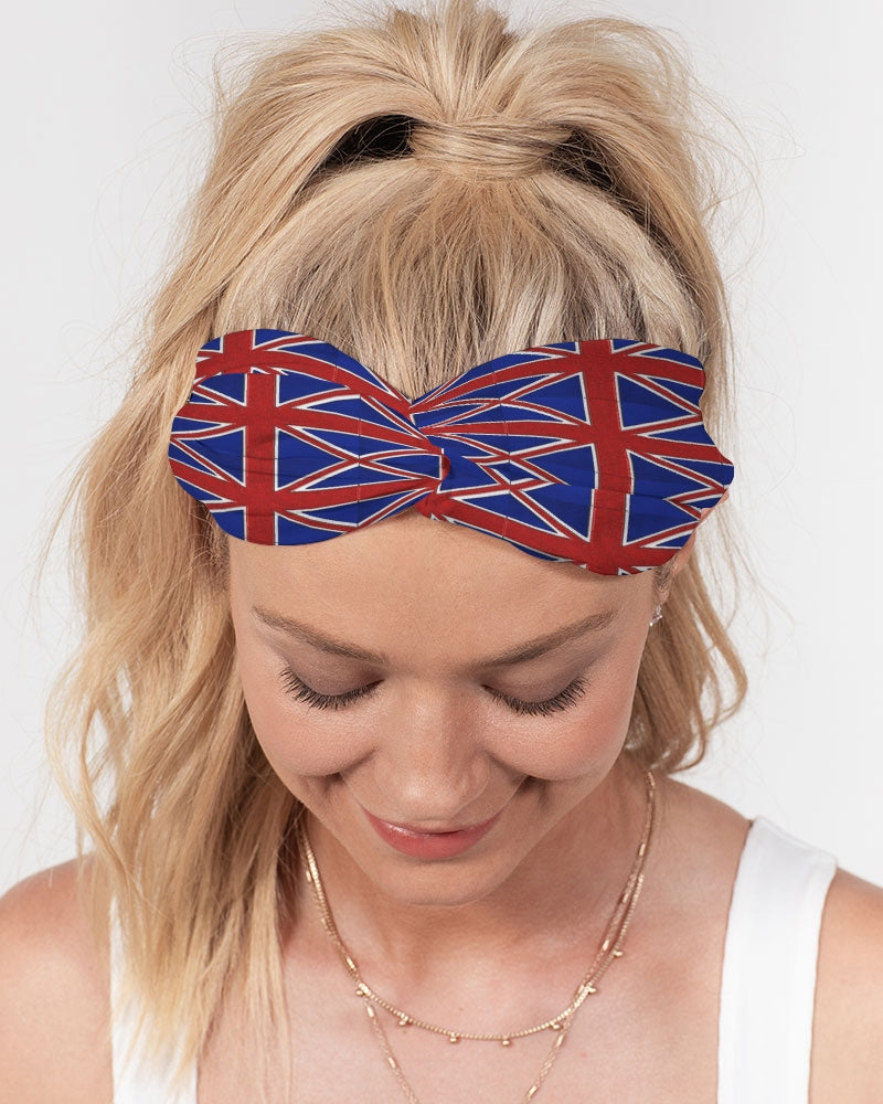 British Flag Pattern Twist Knot Headband Set