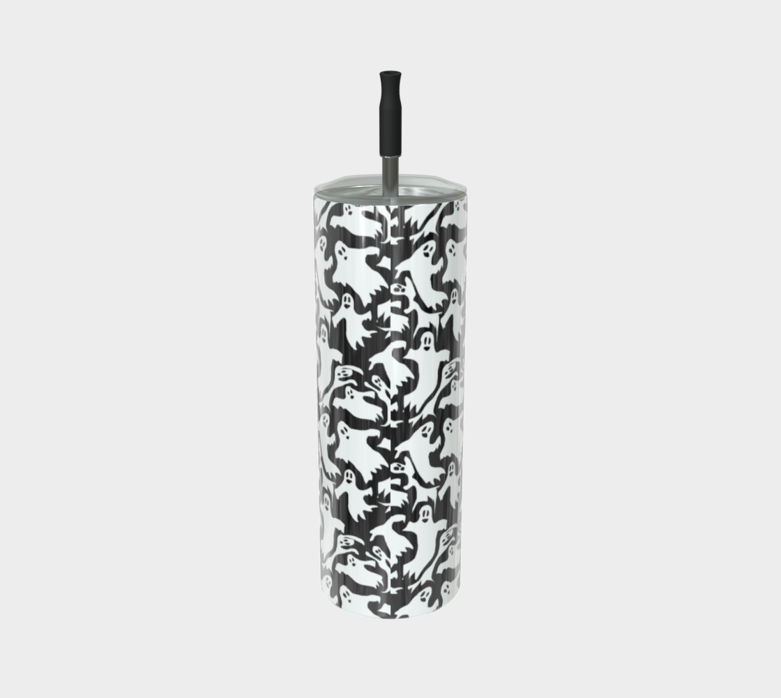 Ghosties Pattern Stainless Steel Tumbler