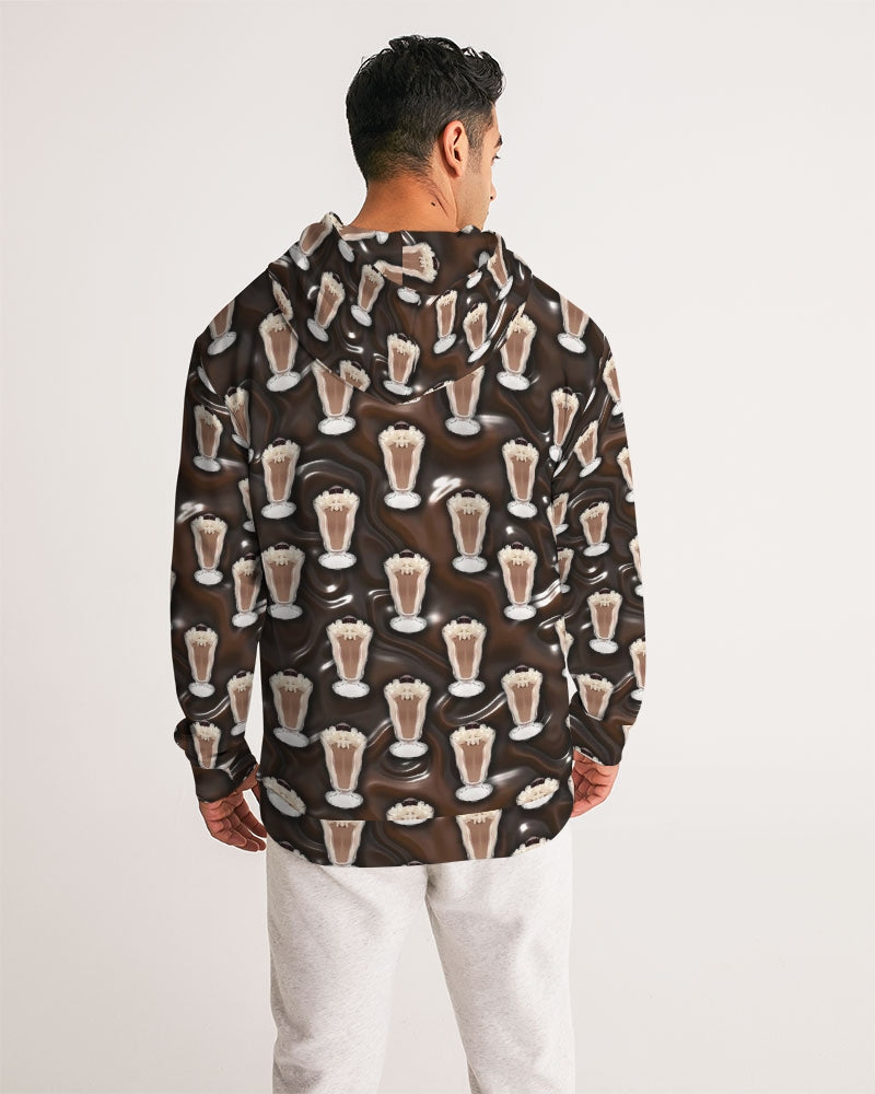 Chocolate Milkshake Men's All-Over Print Hoodie