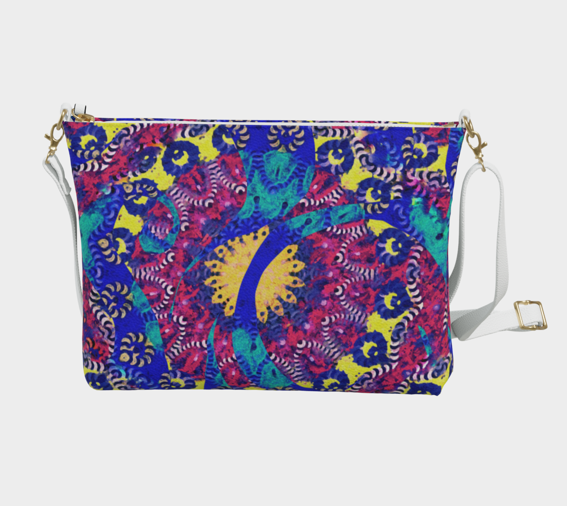 Caribbean Grafiti Vegan Crossbody Purse