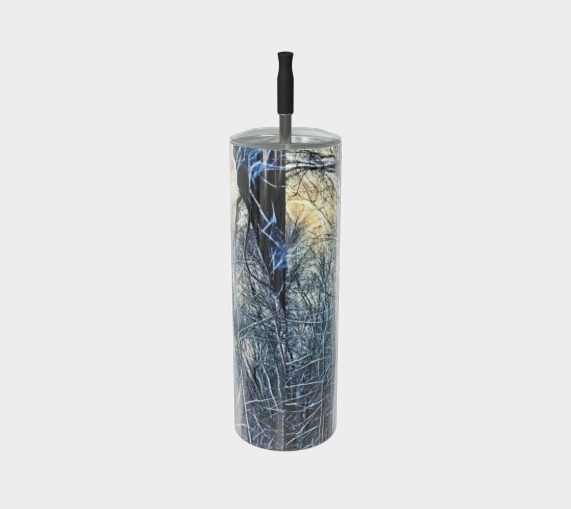 4 O clock Winter Landscape Stainless Steel Tumbler