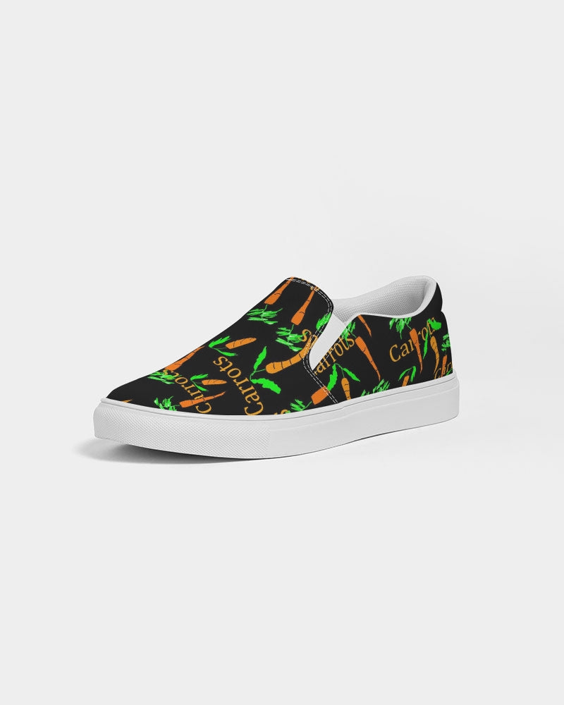 Carrots Pattern Women's Slip-On Canvas Shoe