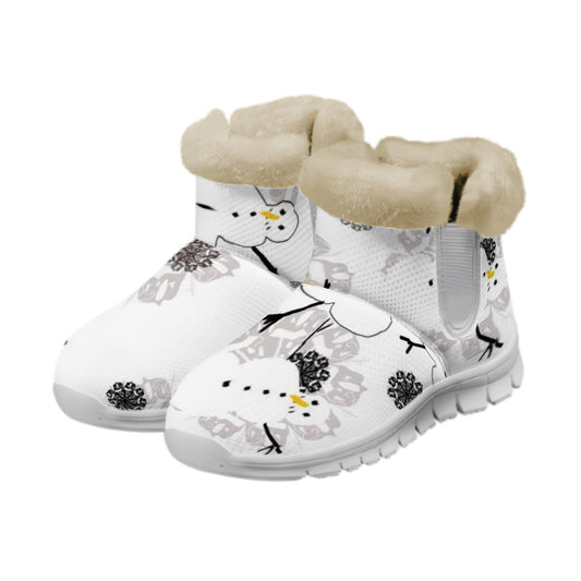 Snow Boots Snowman Pattern