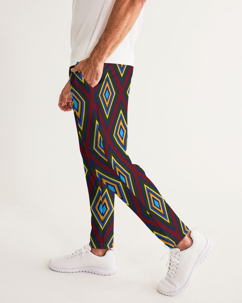 Colorful Diamonds Men's All-Over Print Joggers