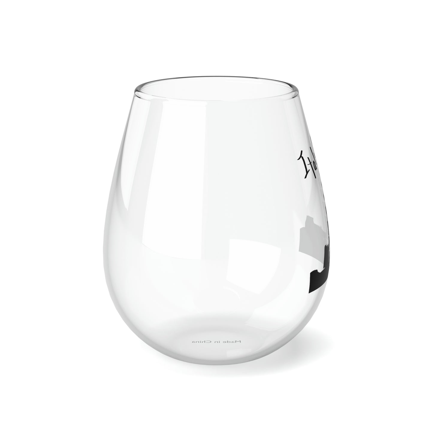 Pisa Italia Stemless Wine Glass, 11.75oz