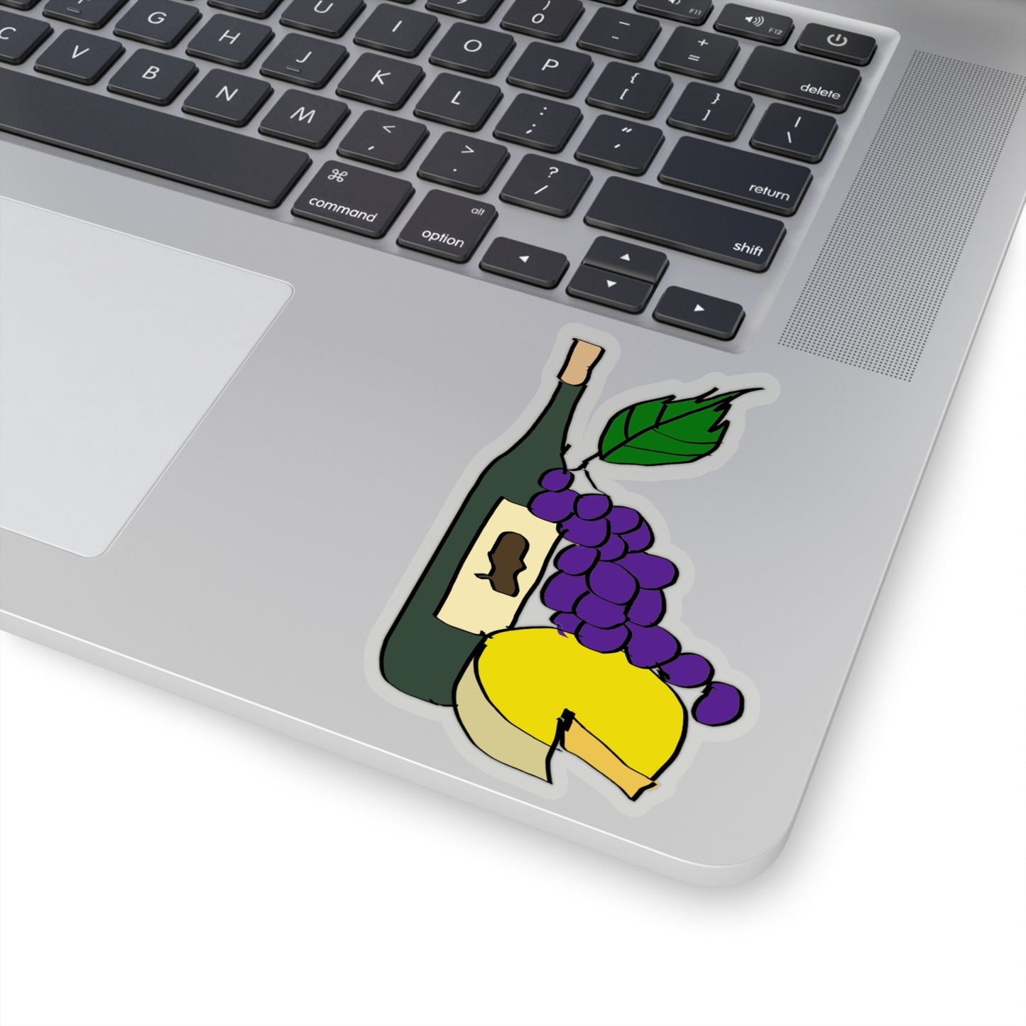 Wine and Cheese Kiss-Cut Stickers