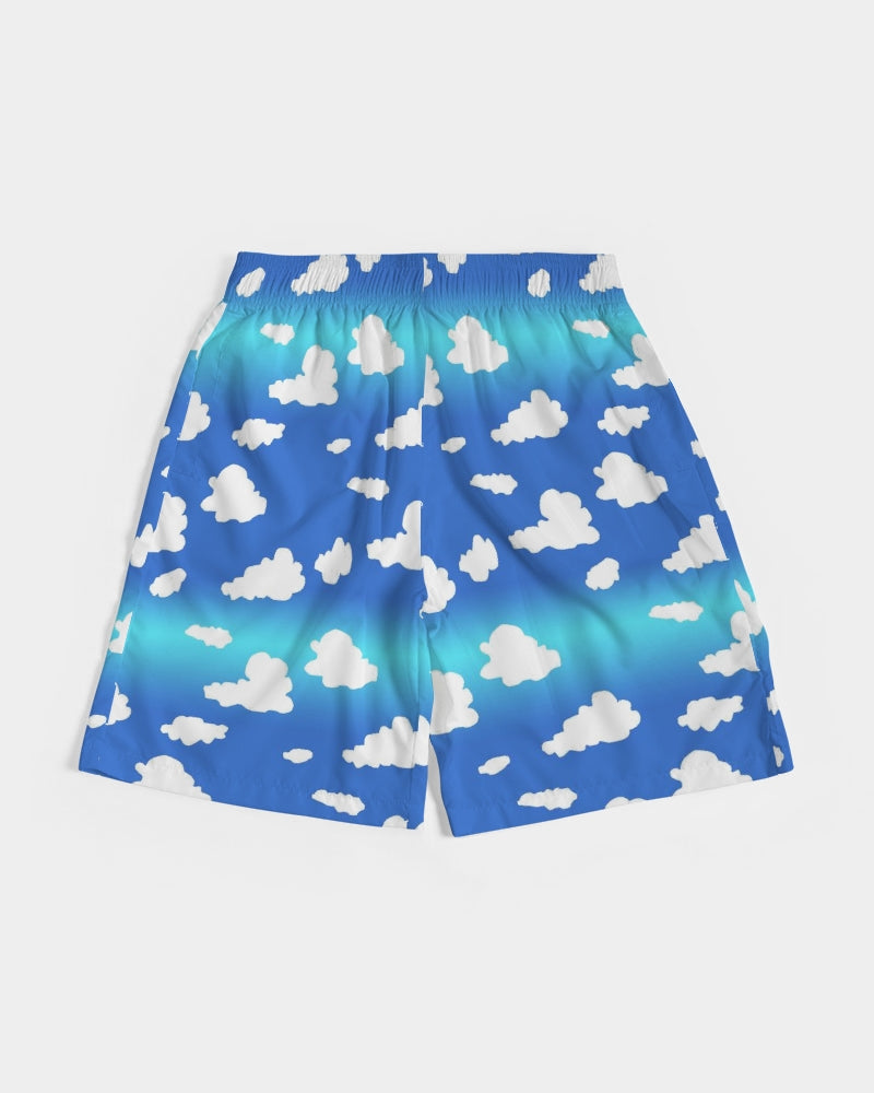 Clouds Pattern Men's All-Over Print Jogger Shorts