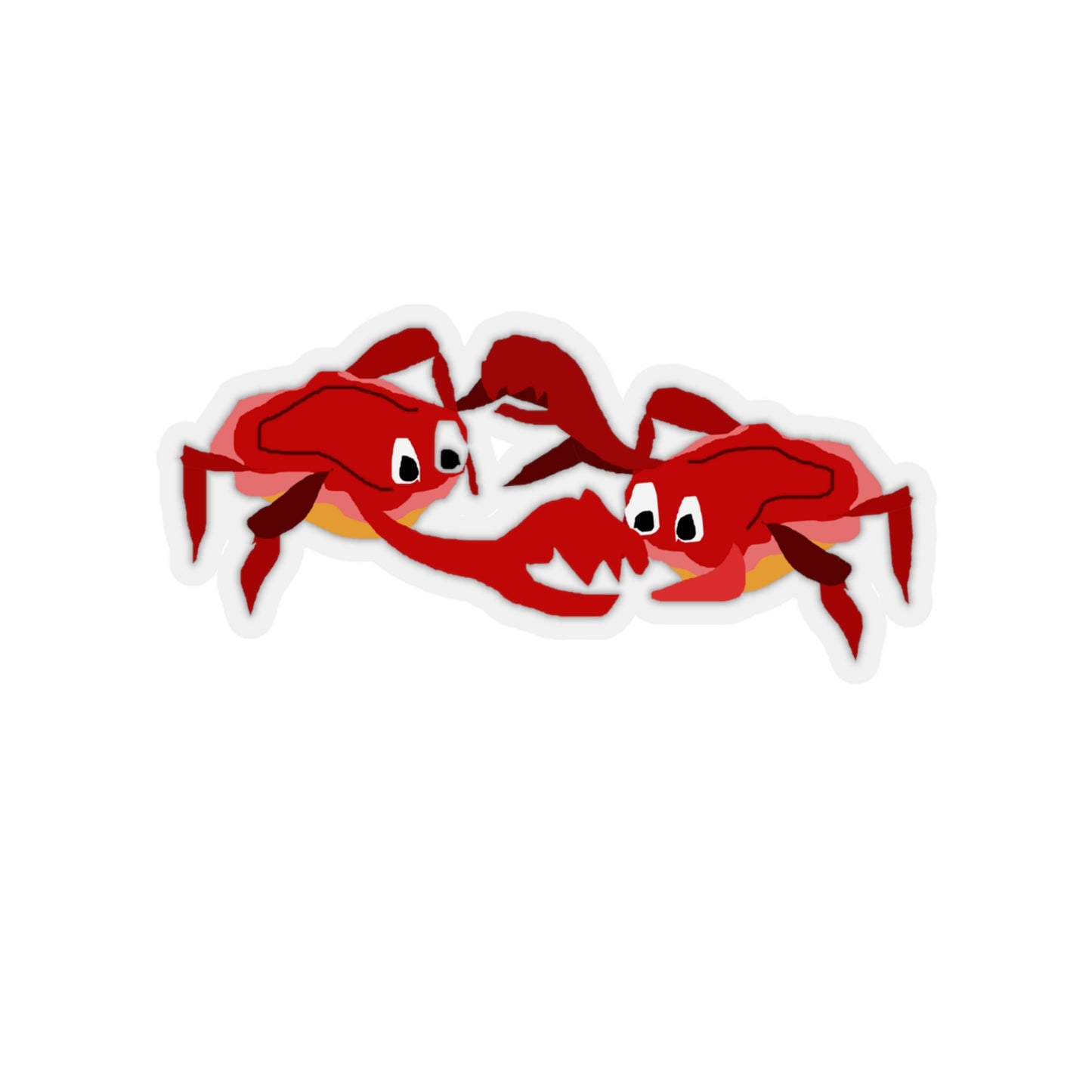 Dancing Crabbies Kiss-Cut Stickers