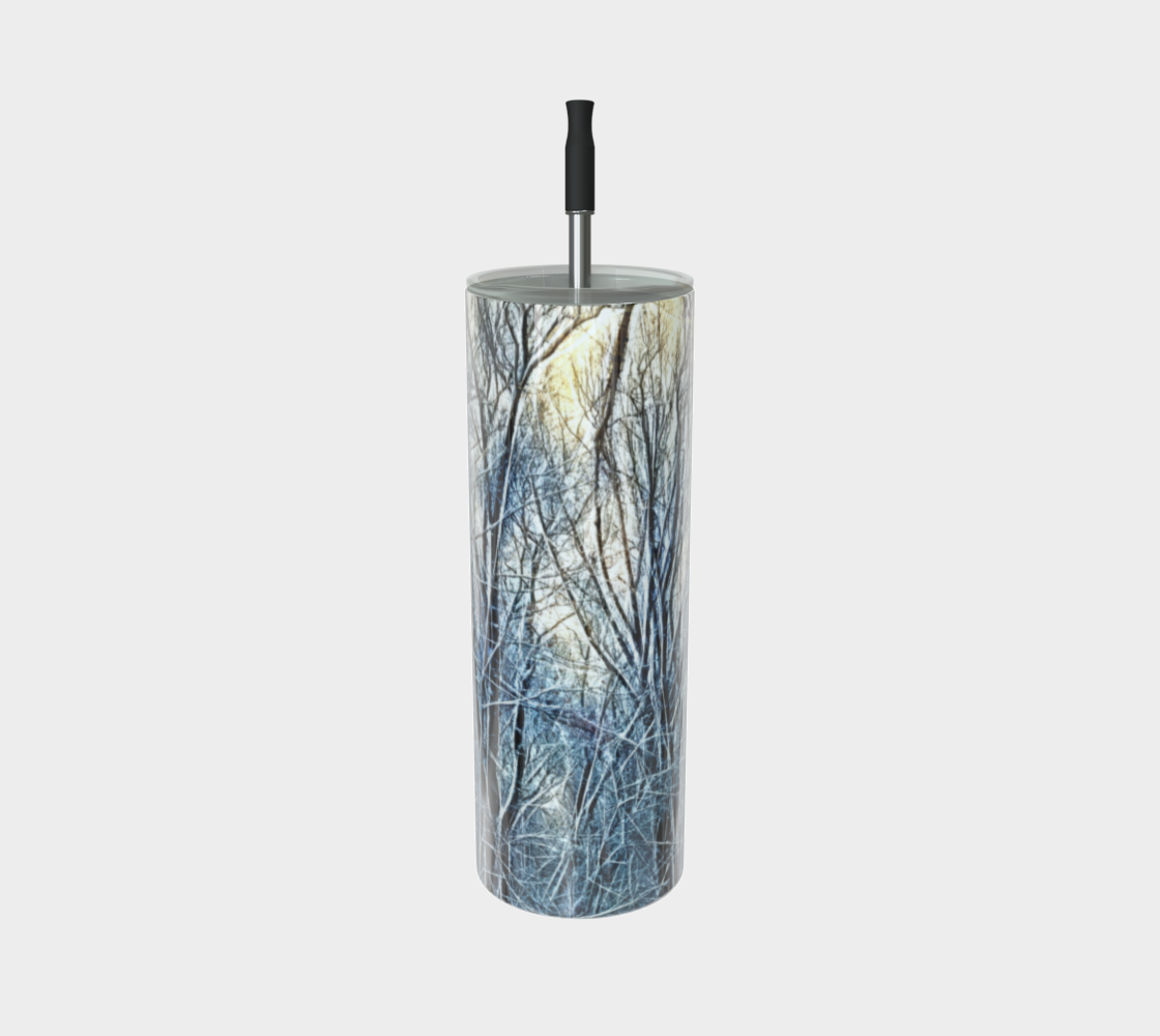 4 O clock Winter Landscape Stainless Steel Tumbler