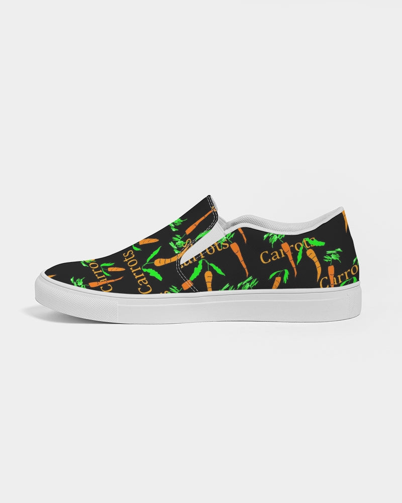 Carrots Pattern Women's Slip-On Canvas Shoe