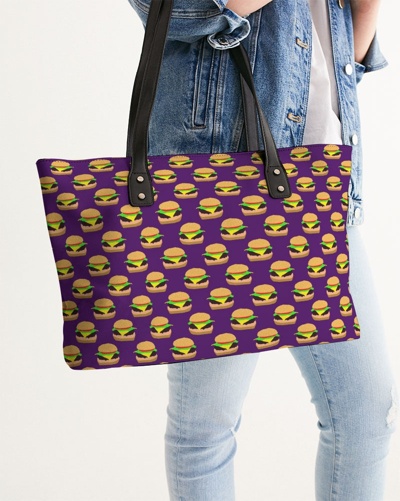 Cheeseburger Pattern Stylish Tote