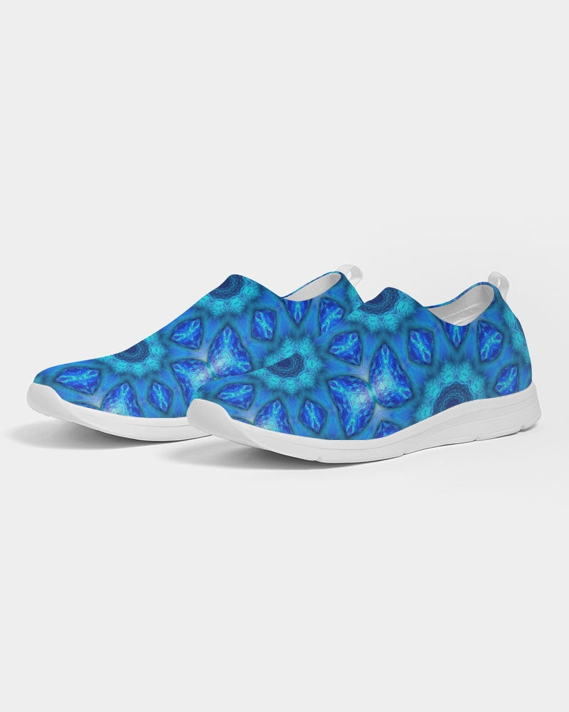 Blue Ocean Kaleidoscope Men's Slip-On Flyknit Shoe