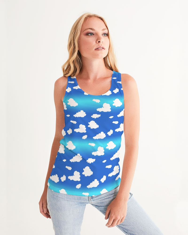 Clouds Pattern Women's All-Over Print Tank